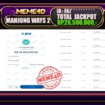 Bukti Jp MEME4D Slot Online 28 Juni 2025
