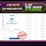 Bukti Jp MEME4D Casino Online 18 Juni 2025