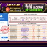 Bukti Jp MEME4D Togel Online 29 Juni 2025
