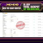 Bukti Jp MEME4D Slot Online 29 Juni 2025