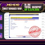 Bukti Jp MEME4D Slot Online 14 Juni 2025