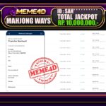 Bukti Jp MEME4D Slot Online 28 Juni 2025