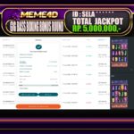 Bukti Jp MEME4D Slot Online 17 Juni 2025