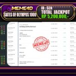 Bukti Jp MEME4D Slot Online 23 Juni 2025