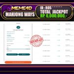 Bukti Jp MEME4D Slot Online 14 Juli 2025