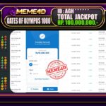 Bukti Jp MEME4D Slot Online 13 Juli 2025