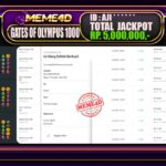 Bukti Jp MEME4D Slot Online 13 Juli 2025