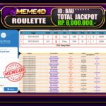 Bukti Jp MEME4D Casino Online 08 Juli 2025