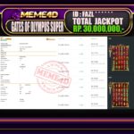 Bukti Jp MEME4D Slot Online 31 Juli 2025