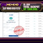Bukti Jp MEME4D Slot Online 12 Juli 2025