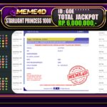 Bukti Jp MEME4D Slot Online 10 Juli 2025