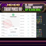 Bukti Jp MEME4D Slot Online 30 Juli 2025