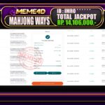 Bukti Jp MEME4D Slot Online 28 Juli 2025