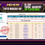 Bukti Jp MEME4D Togel Online 03 Juli 2025