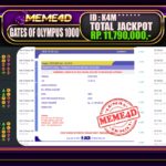 Bukti Jp MEME4D Slot Online 04 Juli 2025