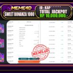 Bukti Jp MEME4D Slot Online 04 Juli 2025