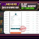 Bukti Jp MEME4D Slot Online 03 Juli 2025