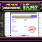 Bukti Jp MEME4D Slot Online 10 Juli 2025