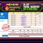 Bukti Jp MEME4D Togel Online 13 Juli 2025