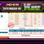 Bukti Jp MEME4D Togel Online 05 Juli 2025