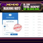 Bukti Jp MEME4D Slot Online 16 Juli 2025