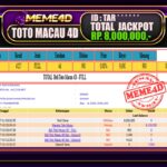 Bukti Jp MEME4D Togel Online 11 Juli 2025