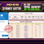 Bukti Jp MEME4D Togel Online 01 Juli 2025