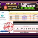 Bukti Jp MEME4D Togel Online 12 Juli 2025
