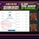 Bukti Jp MEME4D Slot Online 30 Agustus 2025