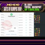 Bukti Jp MEME4D Slot Online 17 AGUSTUS 2025