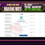 Bukti Jp MEME4D Slot Online 24 Agustus 2025