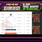 Bukti Jp MEME4D Slot Online 29 Agustus 2025