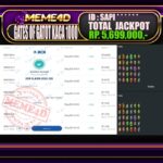 Bukti Jp MEME4D Slot Online 26 Agustus 2025