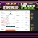 Bukti Jp MEME4D Slot Online 08 AGUSTUS 2025