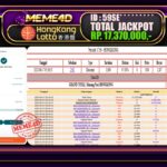 Bukti Jp MEME4D Togel Online 18 September 2025
