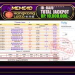 Bukti Jp MEME4D Togel Online 09 September 2025