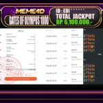 Bukti Jp MEME4D Slot Online 28 September 2025