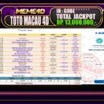 Bukti Jp MEME4D Togel Online 04 September 2025