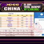 Bukti Jp MEME4D Togel Online 22 September 2025