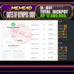 Bukti Jp MEME4D Slot Online 11 September 2025