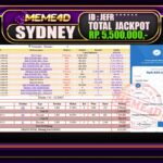 Bukti Jp MEME4D Togel Online 08 September 2025