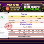 Bukti Jp MEME4D Togel Online 19 September 2025