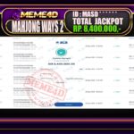 Bukti Jp MEME4D Slot Online 30 September 2025