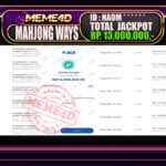 Bukti Jp MEME4D Slot Online 05 September 2025