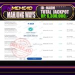 Bukti Jp MEME4D Slot Online 07 September 2025