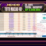 Bukti Jp MEME4D Togel Online 04 September 2025