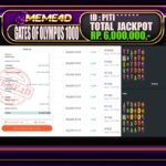 Bukti Jp MEME4D Slot Online 29 September 2025