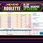 Bukti Jp MEME4D Casino Online 16 September 2025