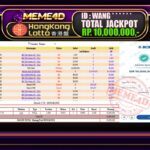 Bukti Jp MEME4D Togel Online 01 September 2025