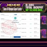 Bukti Jp MEME4D Slot Online 21 Oktober 2025